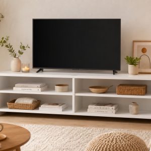 Kabinet TV dengan Empat Rak